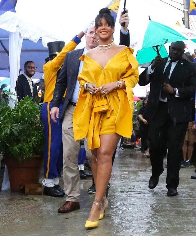 Rihanna unveiling'Rihanna Drive' in Barbados