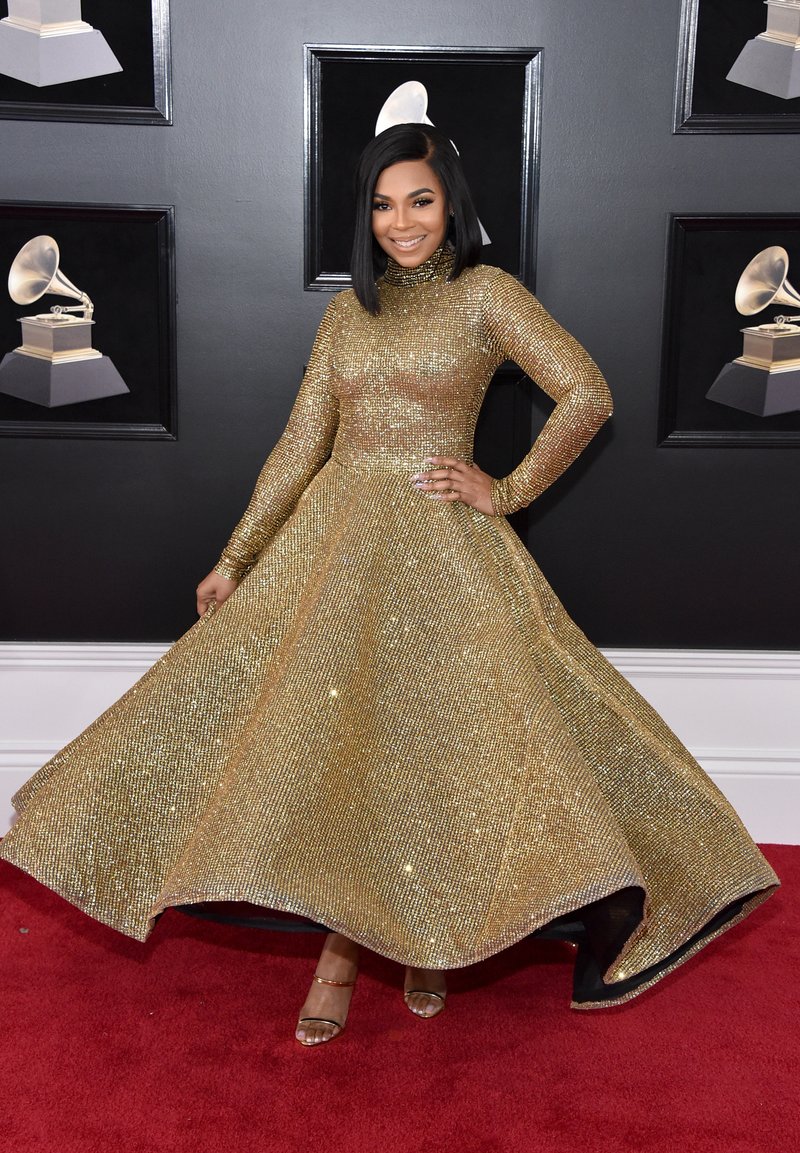 Ashanti in Yas Couture by Elie Madi. Photo by John Shearer/Getty Images