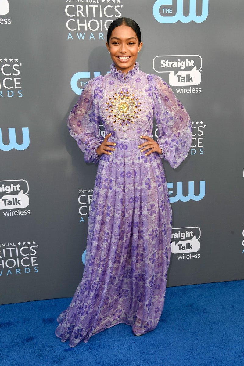 Yara Shahidi at the 2018 Critics Choice Awards