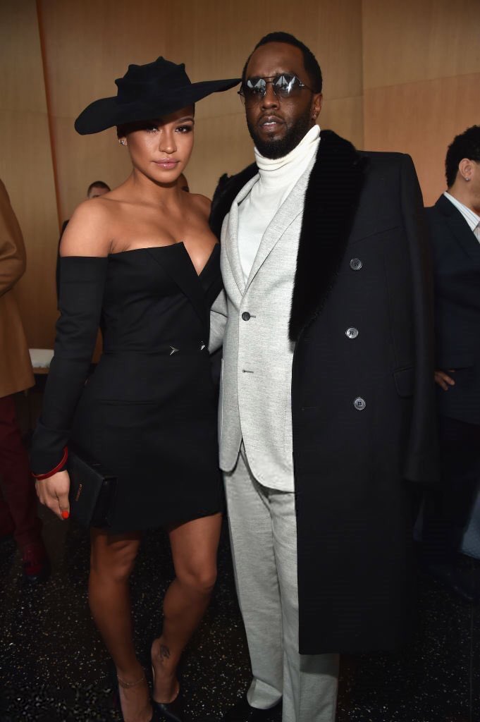 Diddy and Cassie at the Roc Nation Pre-Grammy Brunch