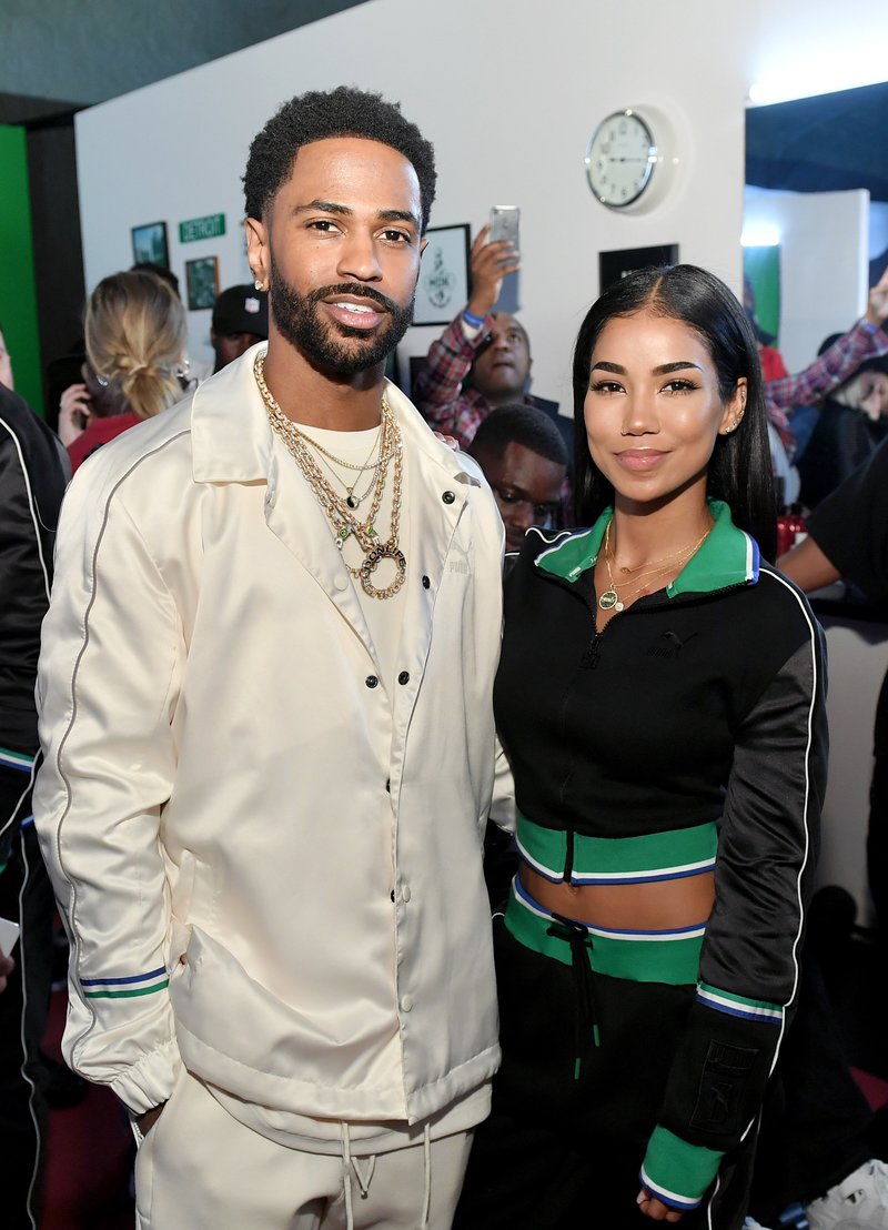 Big Sean and Jhene Aiko attend PUMA x Big Sean Collection Launch. Photo by Neilson Barnard/Getty Images for PUMA