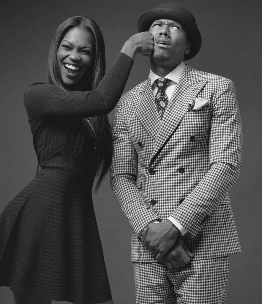 Amber Grimes and Nick Cannon