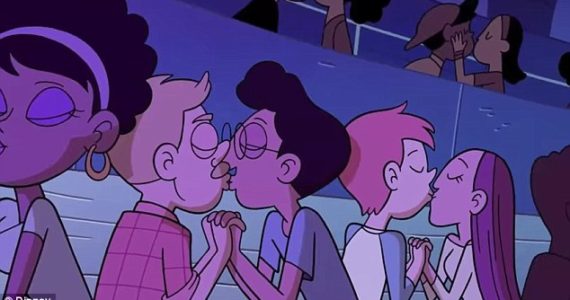 Disney gay kiss cartoon