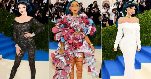 Disney Princesses at the Met Gala