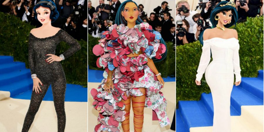 Disney Princesses at the Met Gala