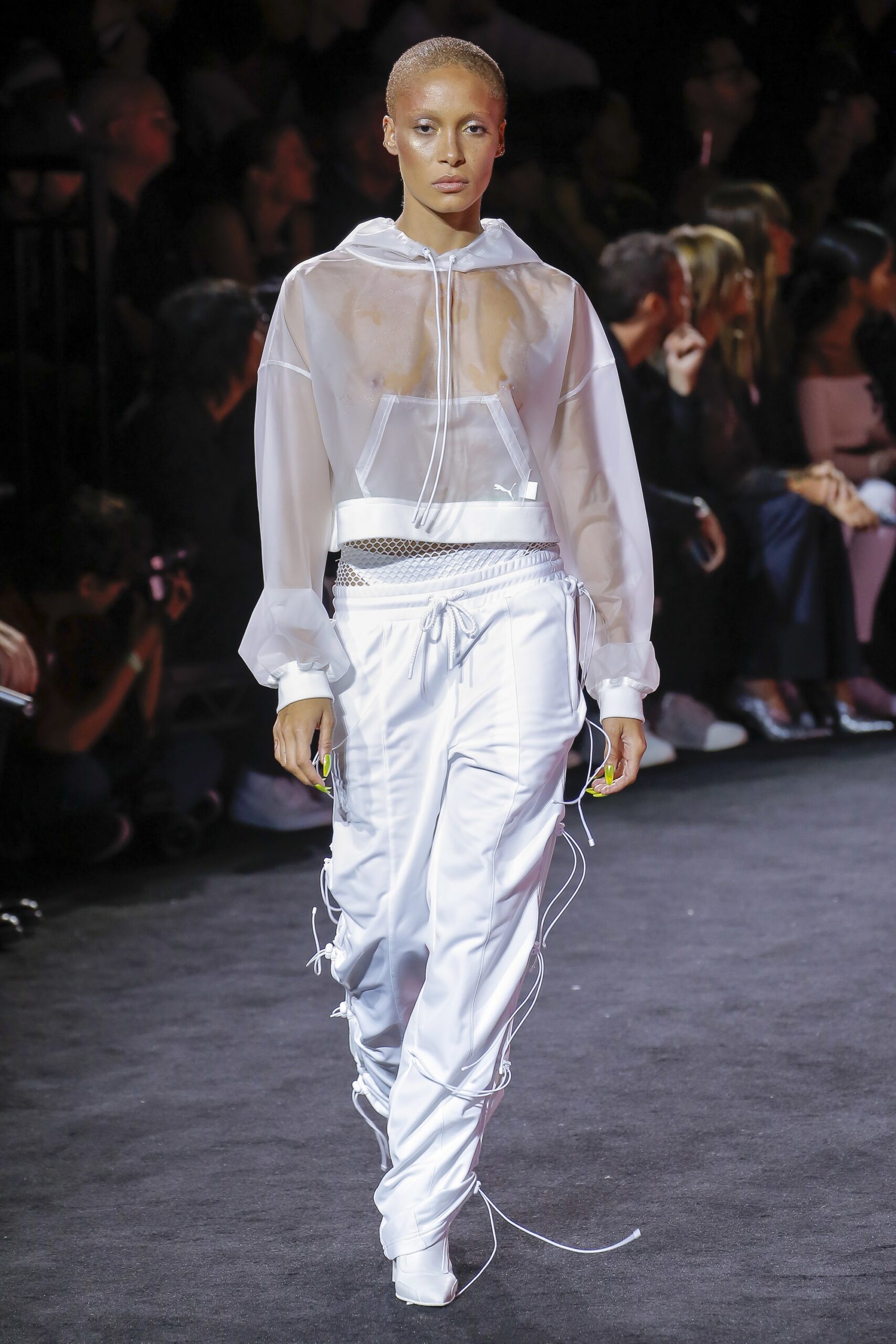 Adwoa Aboah rihanna model ss18 designer athleisure mefeater sportswear Fenty x Puma