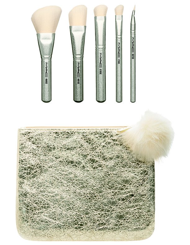 MAC Snow Ball Brush Kit in Gold ($50)