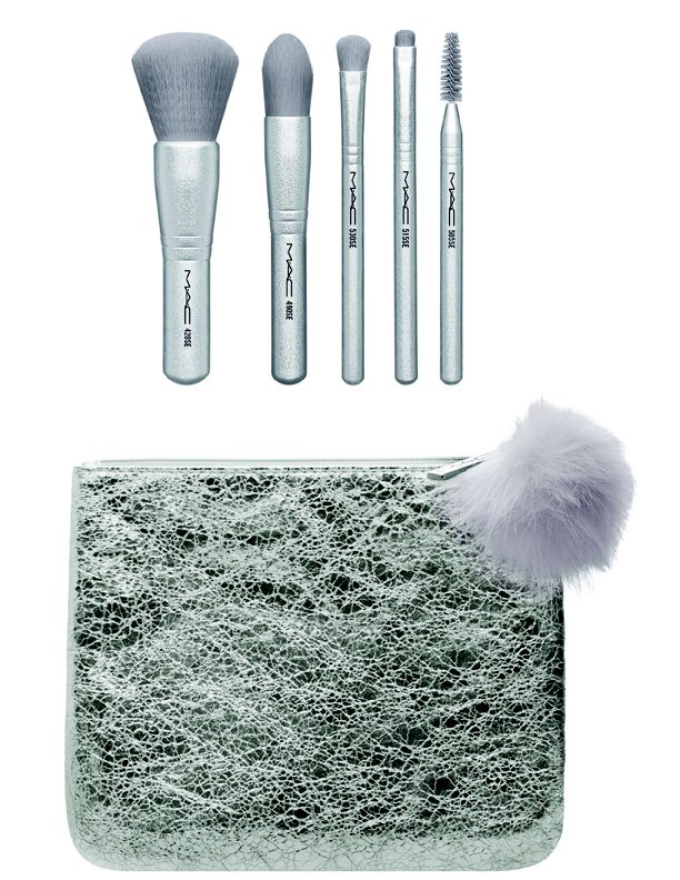 MAC Snow Ball Brush Kit in Silver White ($50)