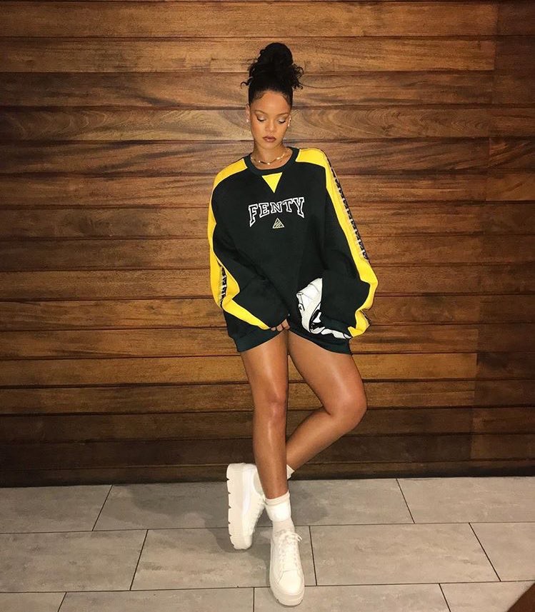 Rihanna in Fenty x Puma