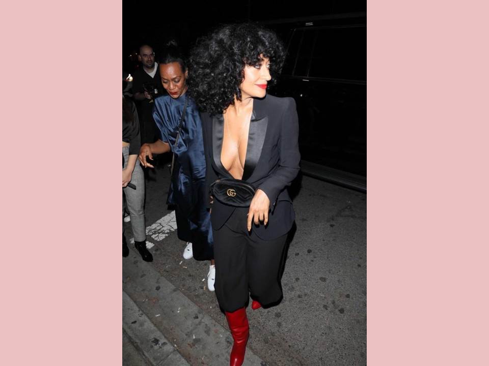 Tracee Ellis Ross arrives at Drakes birthday party