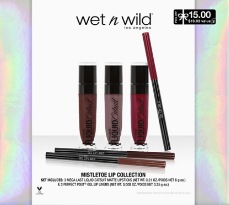 Wet n Wild Mistletoe Lip Collection $15