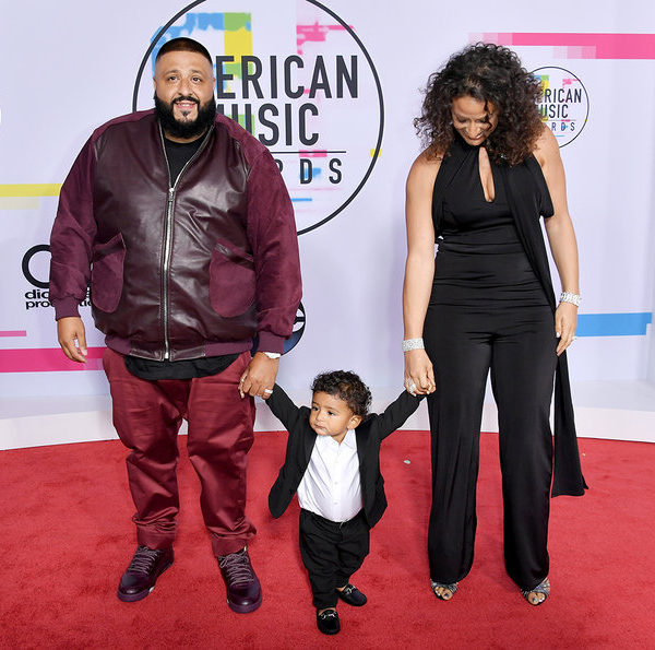 DJ Khaled, Asahd Tuck Khaled & Nicole Tuck. Photo by Neilson Barnard for Getty Images