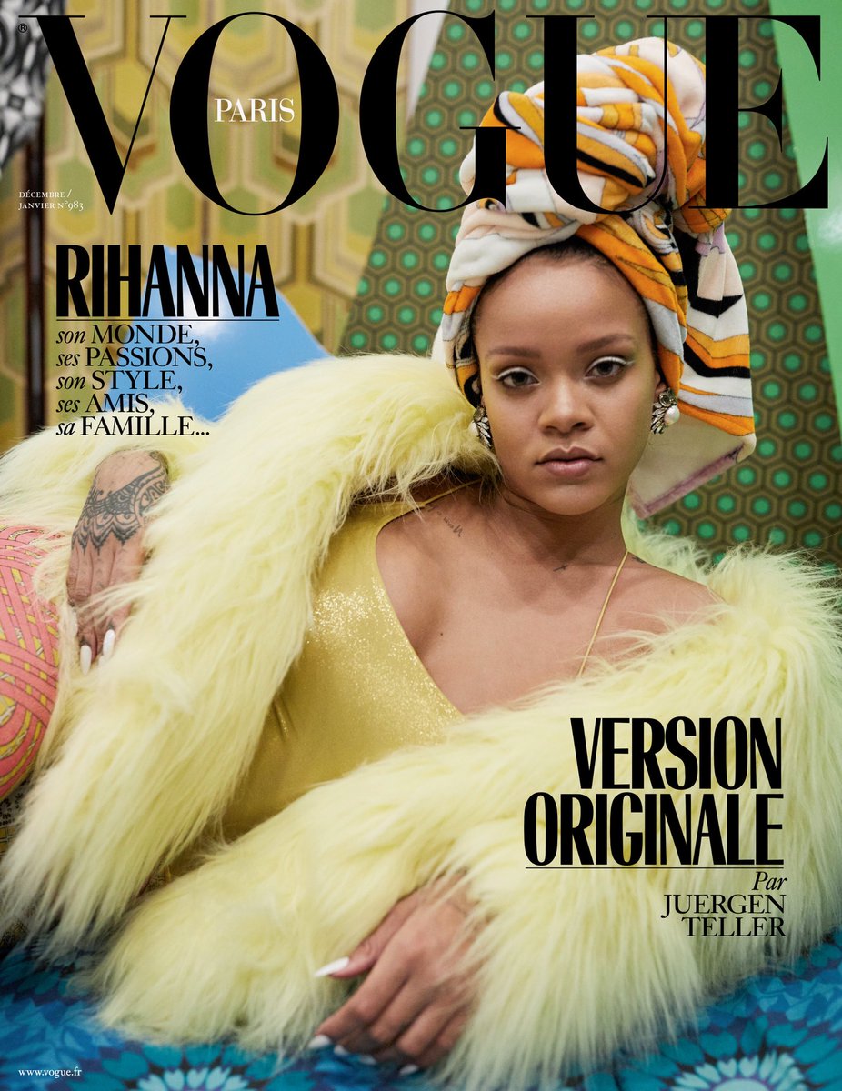 Rihanna on Vogue Paris. Credit: Instagram @badgalriri