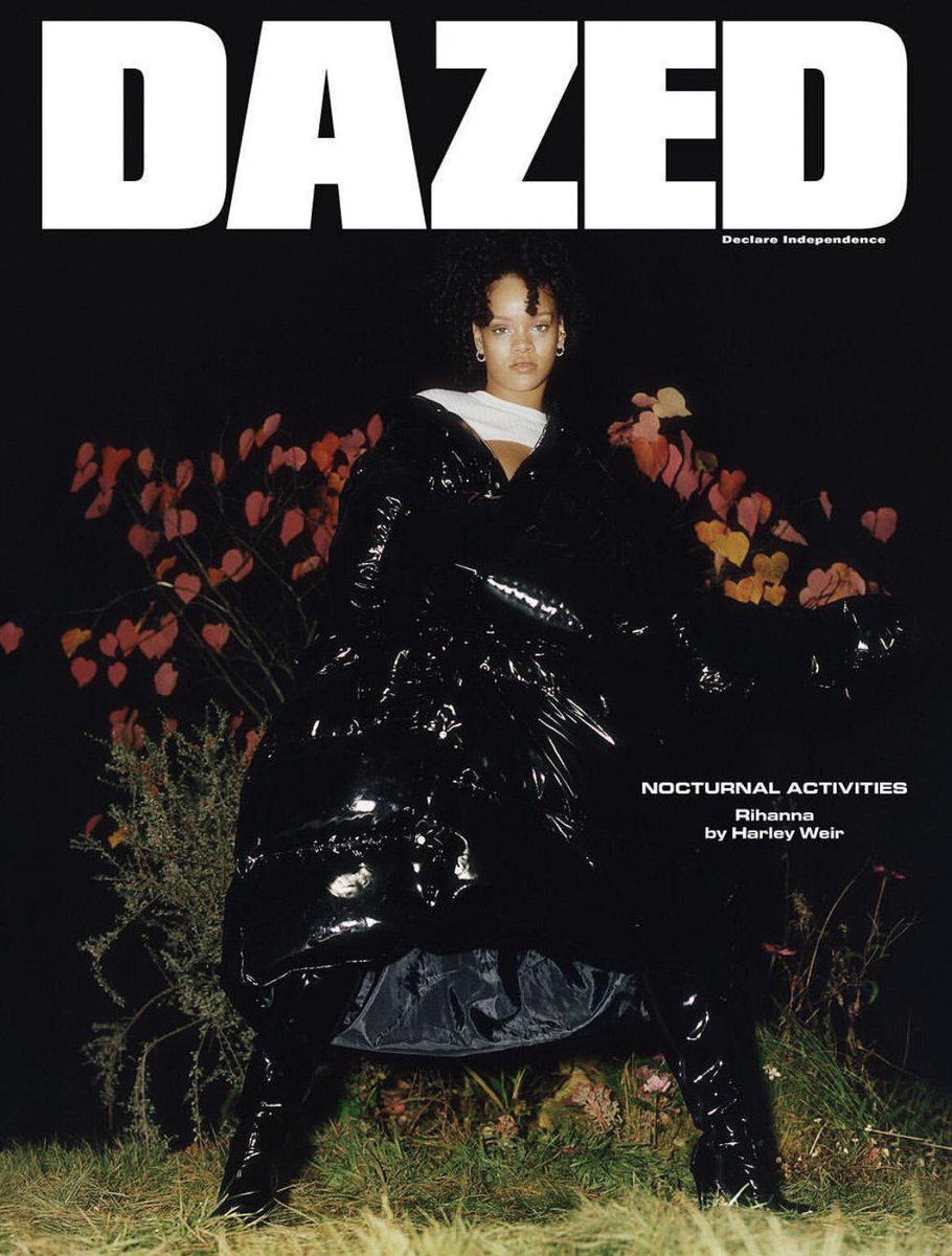 Rihanna on Dazed. Credit: Instagram @badgalriri