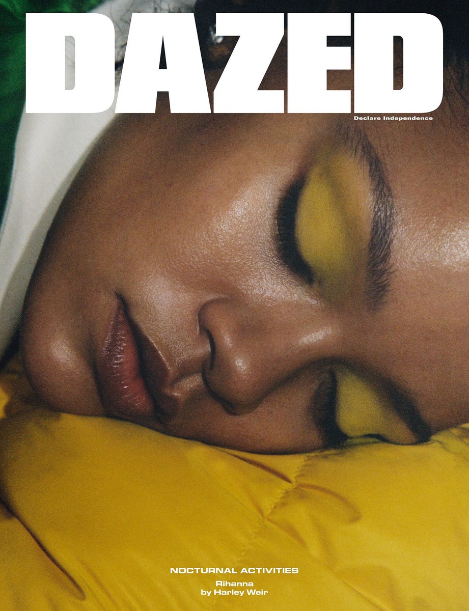 Rihanna on Dazed. Credit: Instagram @badgalriri