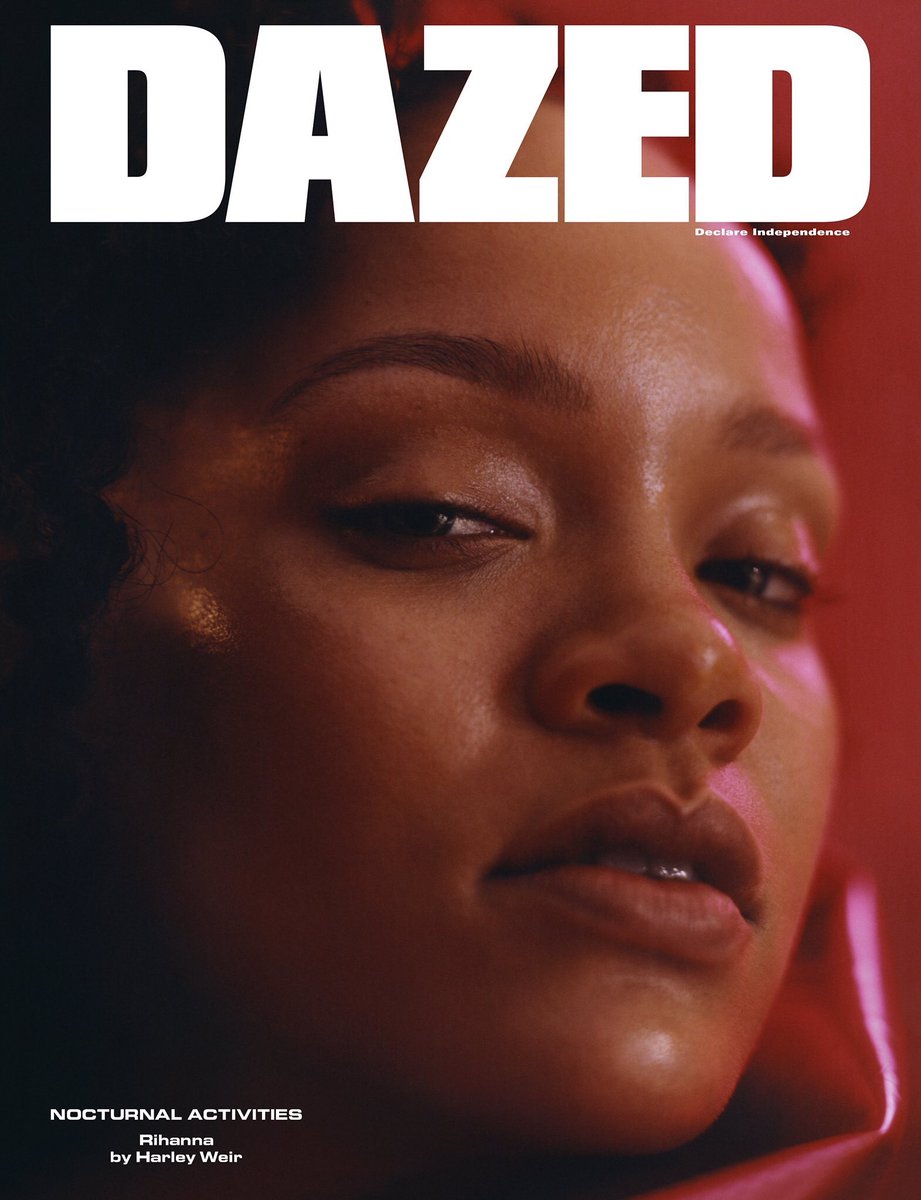 Rihanna on Dazed. Credit: Instagram @badgalriri