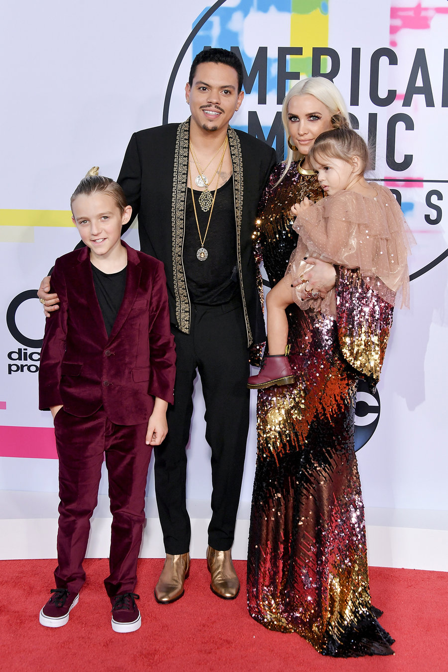 Evan Ross and Ashlee Simpson. Photo by Neilson Barnard for Getty Images