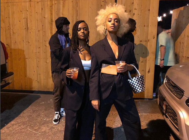 Kelela and Solange. Instagram @saintrecords