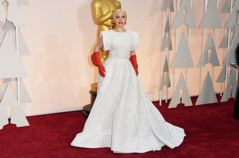 Lady Gaga at the Oscars in 2015. Picture by Getty Images