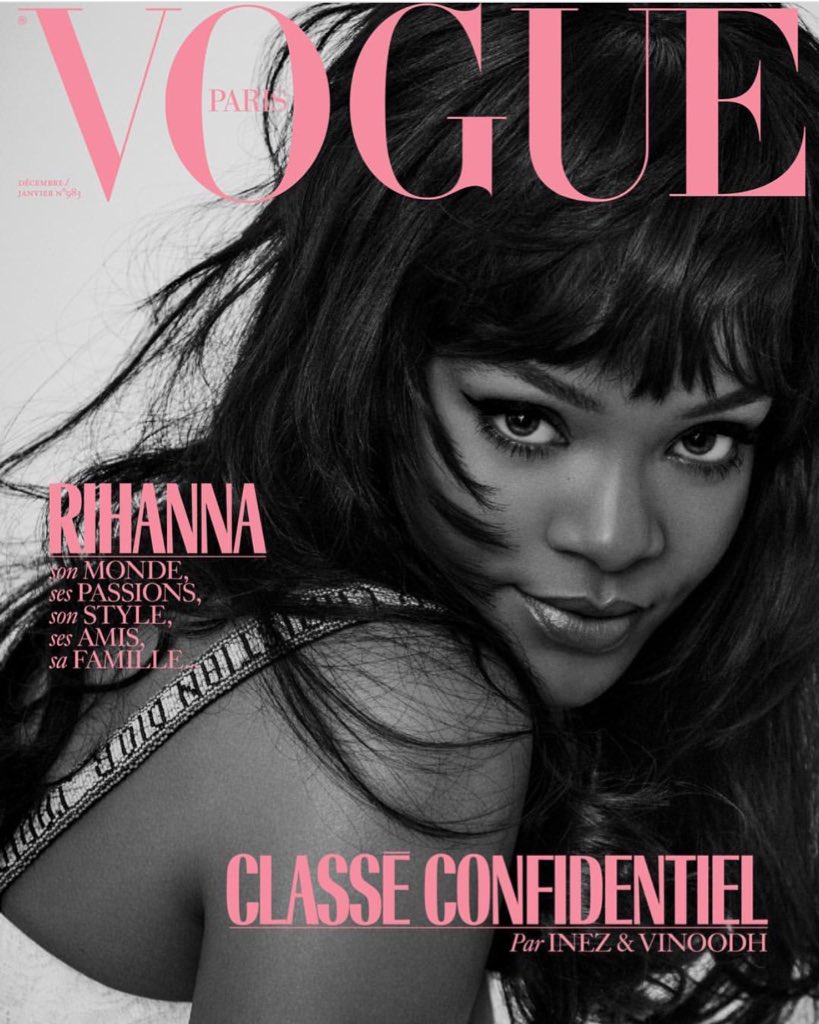 Rihanna on Vogue Paris. Credit: Instagram @badgalriri