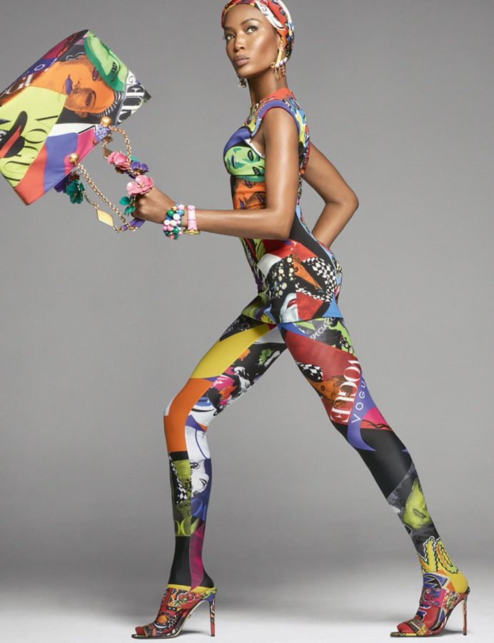 Naomi Campbell for Versace SS18 by Steven Meisel