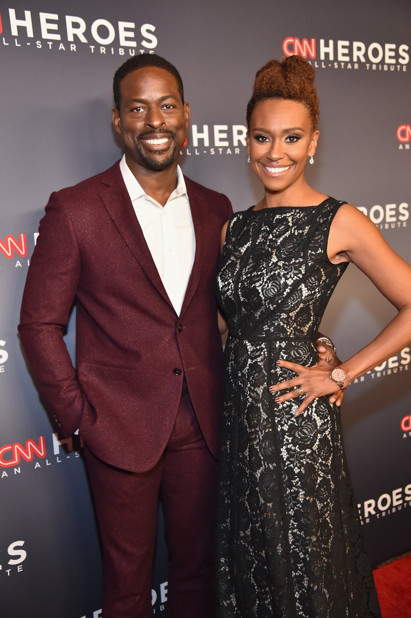 Sterling K. Brown and Ryan Michelle Bathe. Photo by Kevin Mazur/Getty Images for CNN