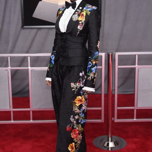 Janelle Monae wearing Dolce and Gabbana. Photo by Dimitrios Kambouris/Getty Images