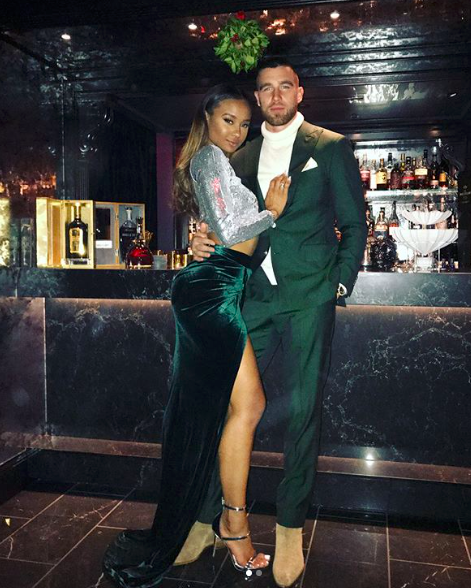 Looks of the Week - Kayla Nicole and Travis Kielce via Instagram @iamkaylanicole Kayla Nicole and Travis Kielce via Instagram @iamkaylanicole