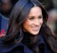 Meghan Markle at her first official engagement with Prince Harry.
