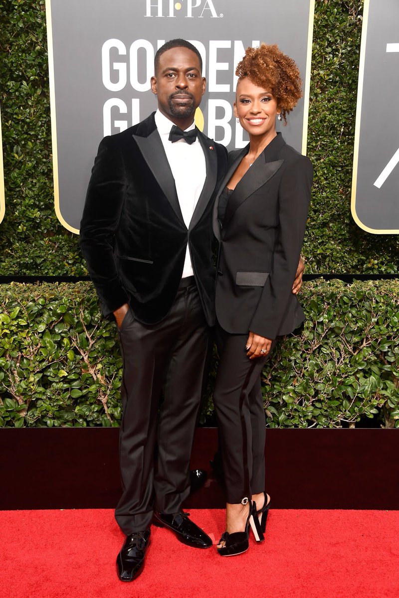 Golden Globe Awards 18 - Sterling K. Brown and Ryan Michelle Bathe via Twitter @michellechel Sterling K. Brown and Ryan Michelle Bathe via Twitter @michellechel