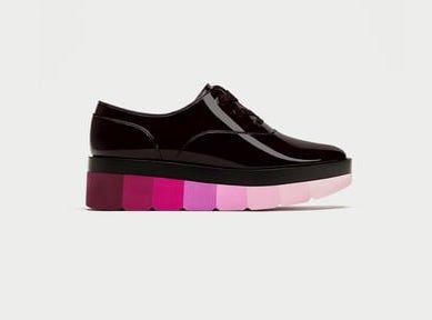 platform brogues zara