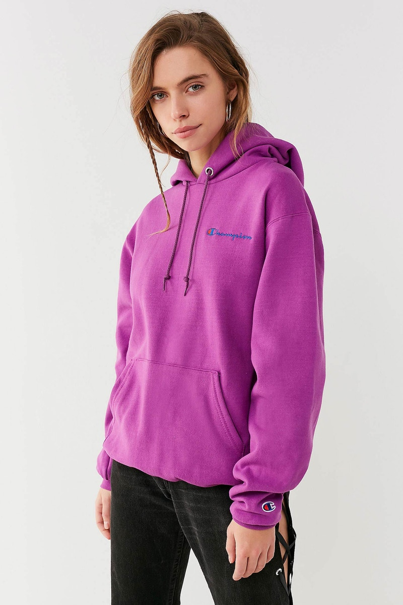 Champion x Urban Outfitters Mini Logo Hoodies Arrive in Millennial Pink ...