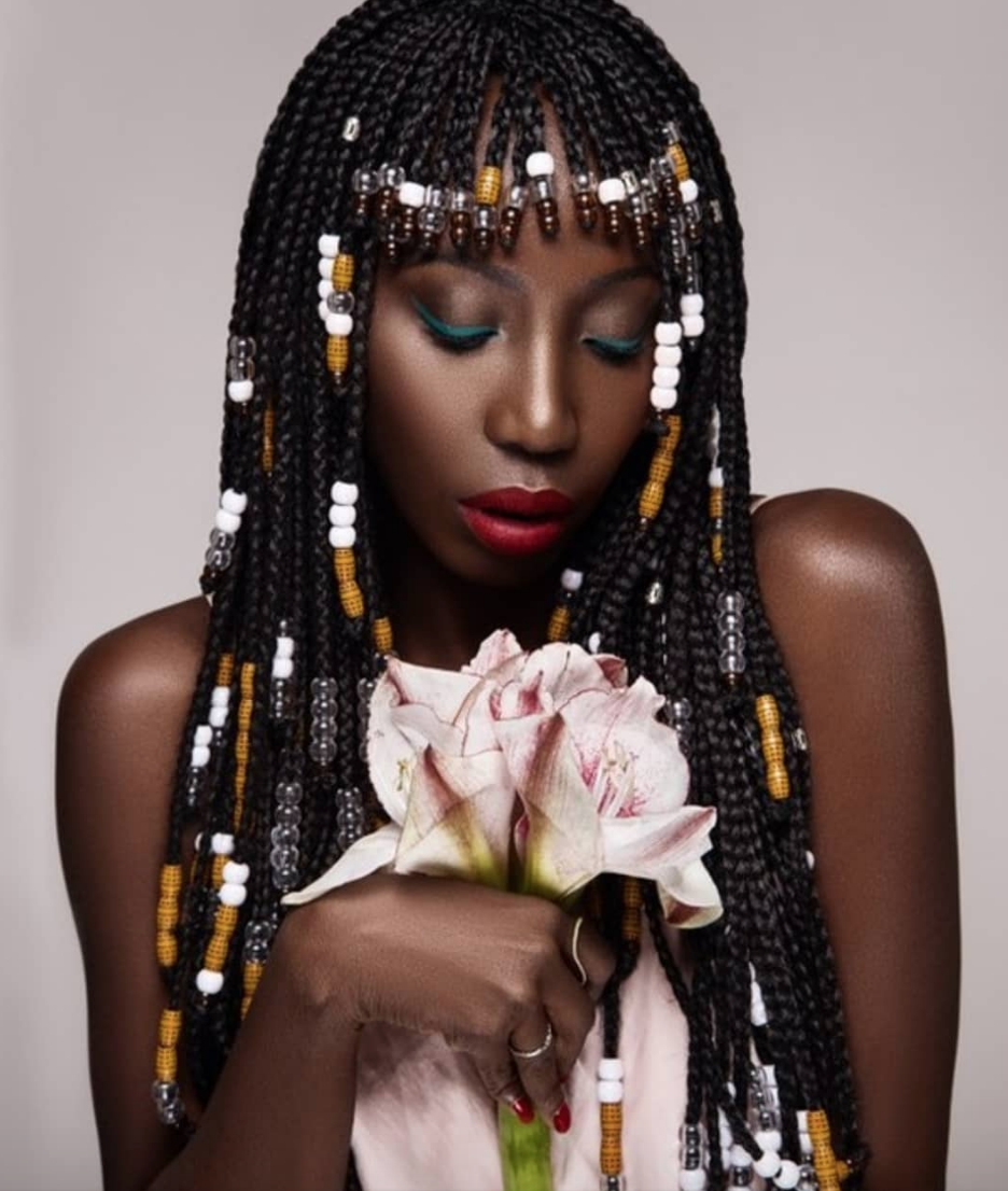 summer braids bangs