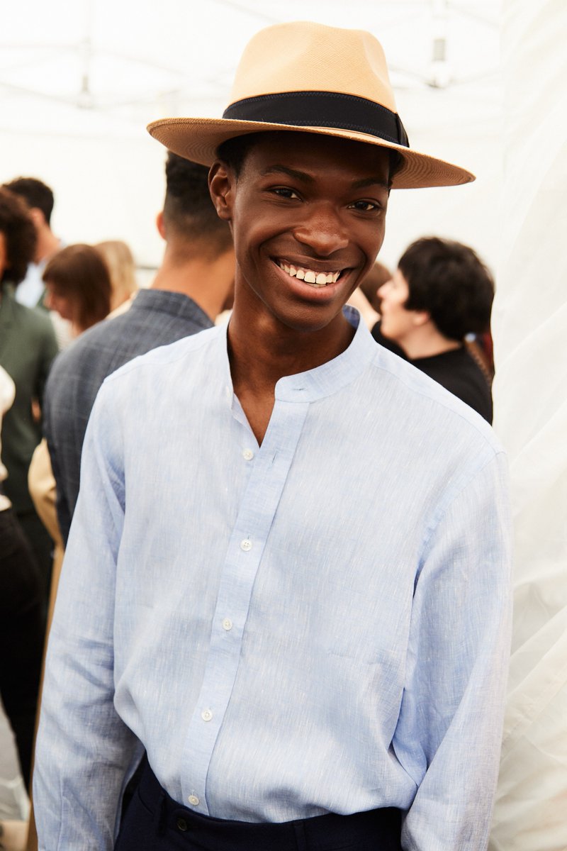 Andrew Denny for Saint James at Men's London Fashion Week photographed by Aaron Hurley