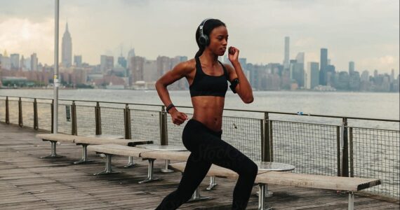 NYC girl Jogging