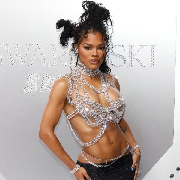 Teyana Taylor attends the Swarovski x SKIMS Celebration at the Swarovski