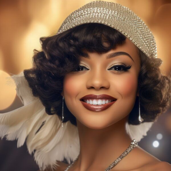 Flapper girl from the 1920s