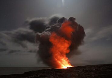 black smoke coming from fire