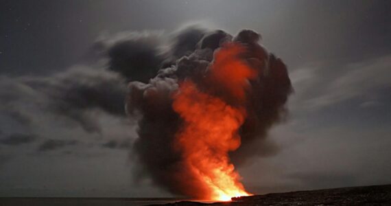 black smoke coming from fire