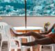 pixels-woman on beach