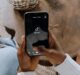person holding black android smartphone