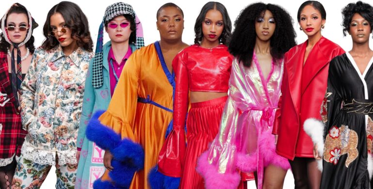 Cut out of models at the NYFW Pop Couture Show.