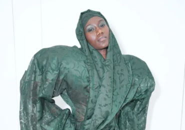 Head to toe emerald look designed by Joseph McRae.